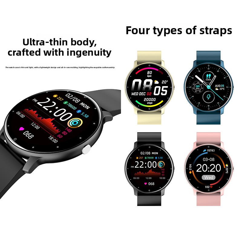 Cross-border ZL02CPRO smart watch round screen bracelet phone heart rate sleep weather sports touch screen