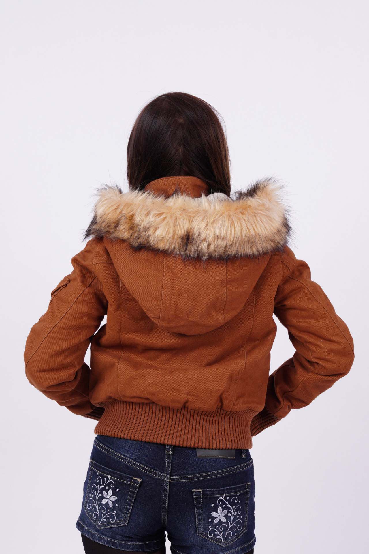 Women's Jackets Fashion Fluffy Hooded Coat Slimming And Sexy Brown Series Street Chic Zipper Single Breasted Long Sleeve Female Coats 2025 Autumn