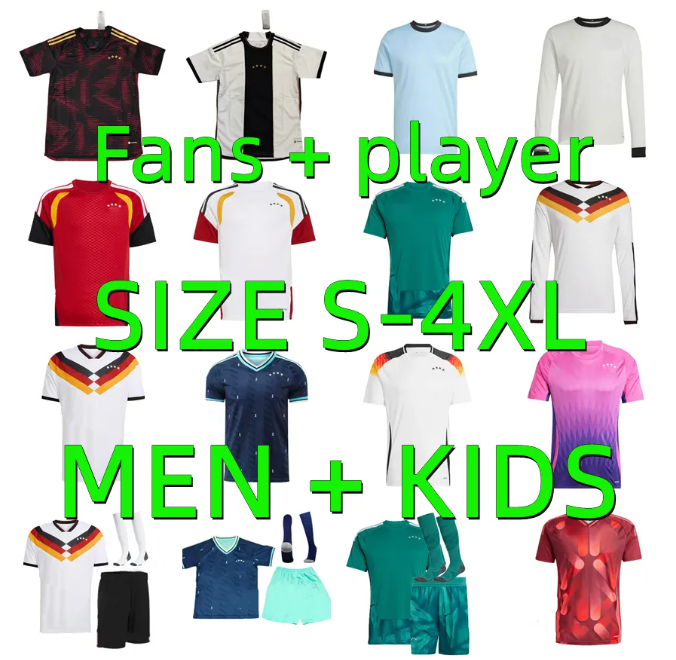 2025 2026 Germany Soccer Jerseys 25 26 Player version KROOS WERNER MUSIALA MULLER HAVERTZ WIRTZ ADEYEMI DRAXLER GORETZKA KIMMICH GNABRY Football Shirts Men Kids kit