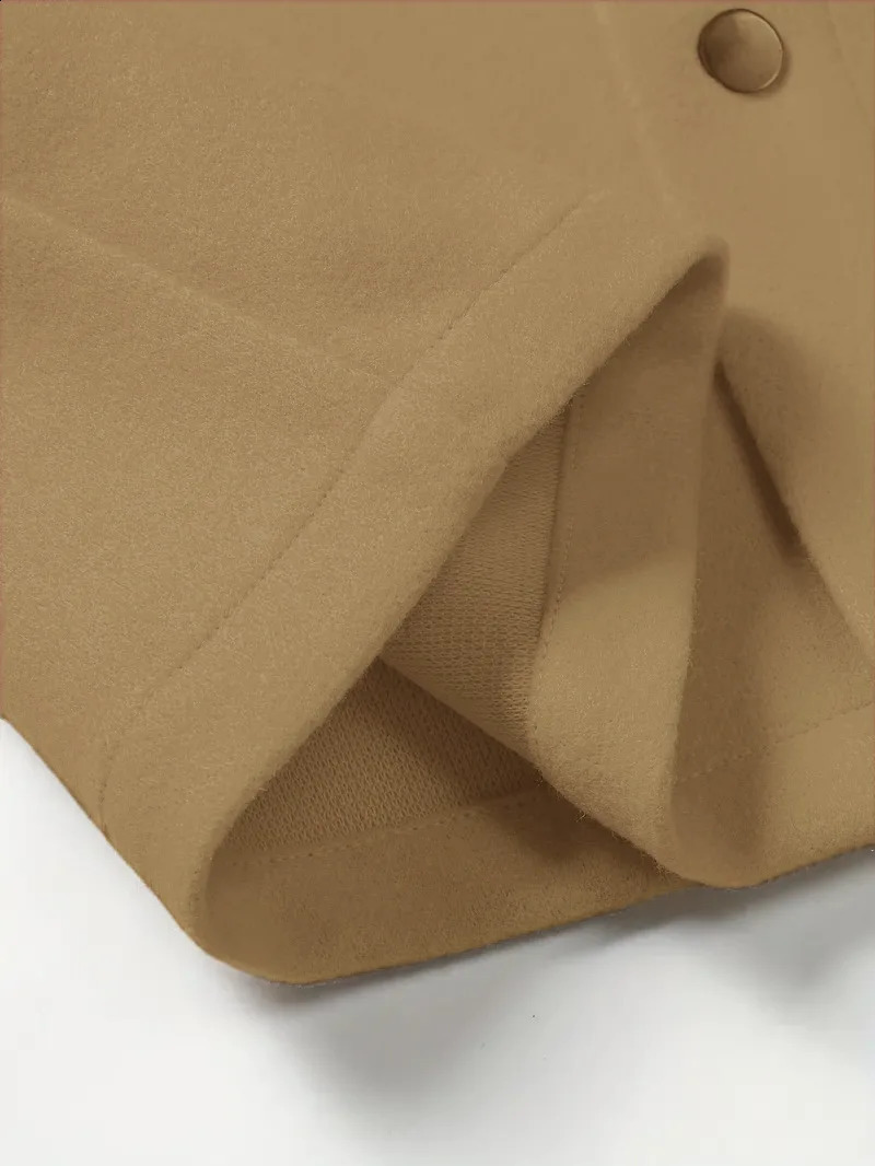 2025 autumn and winter style turtleneck woolen jacket mens casual sports business pure color classic version 251129