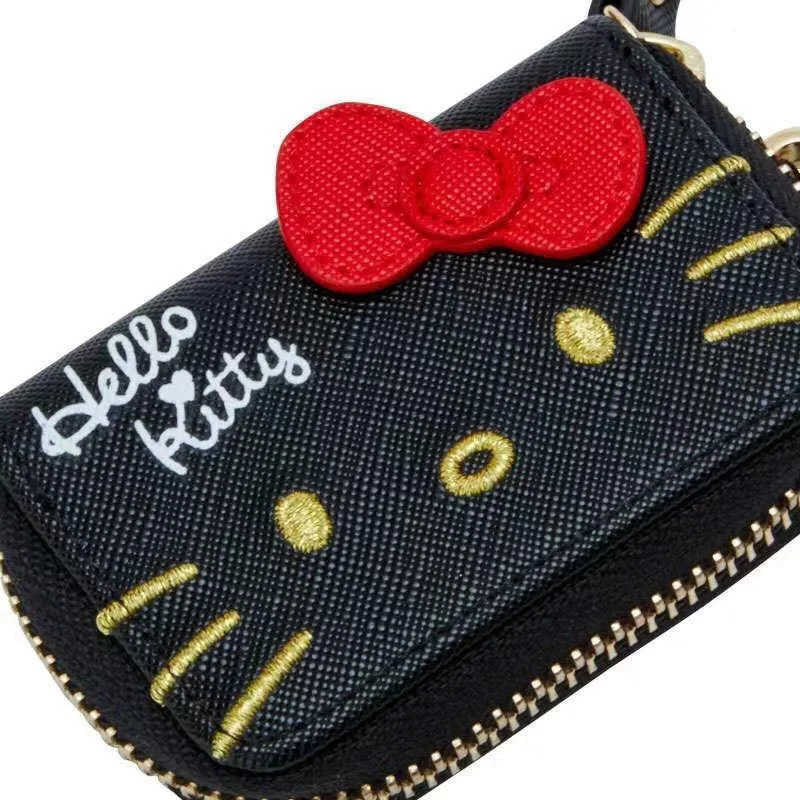 Sanrio Cartoon Key Case Kawaii Hello Kitty Cinnamoroll Melody Kuromi Coin Purse Small Storage Bag Gifts for Kids H251211