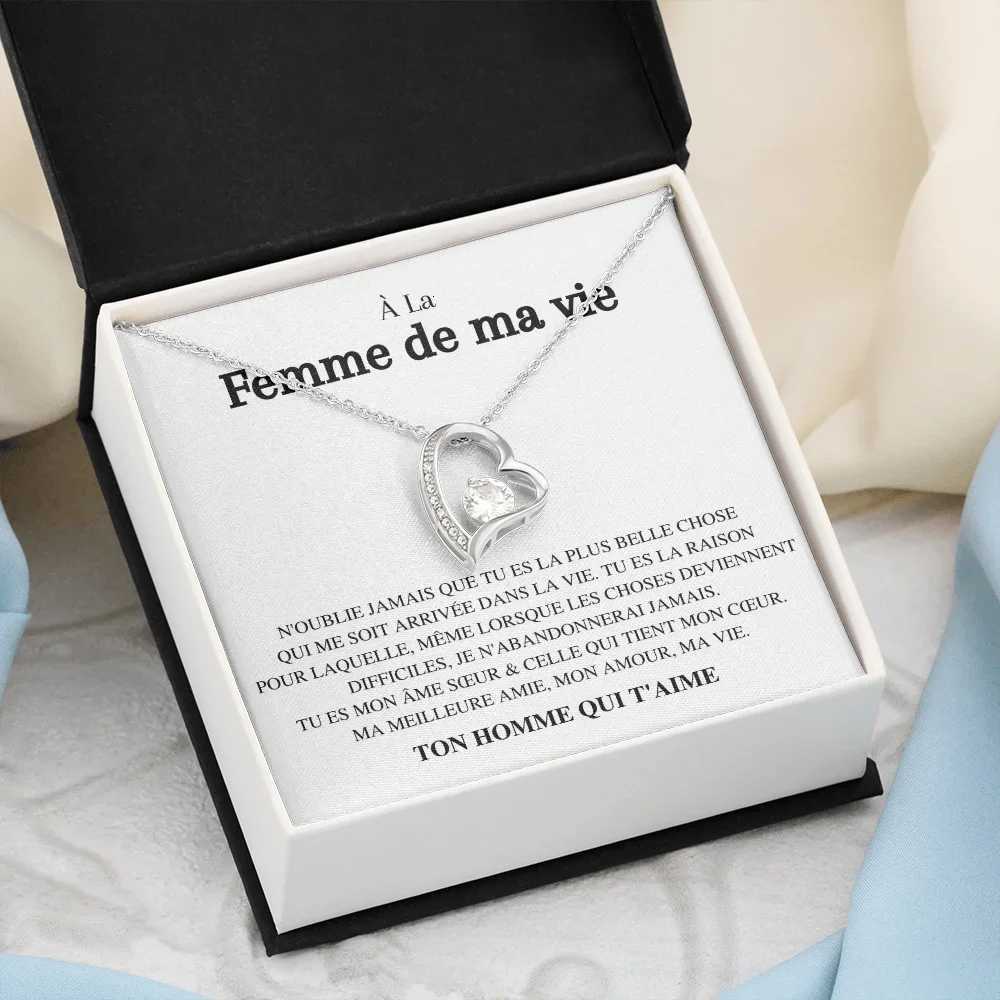French Heart Necklace For Wife Gifts Women Valentines Day Birthday Christmas Gift For My Wife Fashion Jewelry With Box M251211
