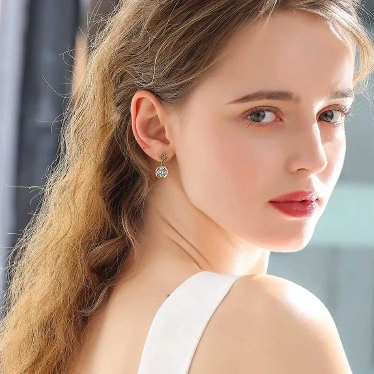 Two - wer Lucky Earrings Fashionable And Simple Series Suitable For Daily Wear A Back-To-School Gift For Girls Y251210