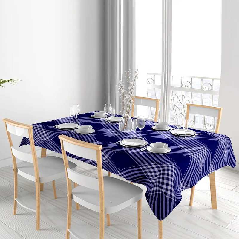 Waterproof Tablecloth Washable Rectangle Modern Farmhouse Dining Table Cover Home Decor Kitchen Party Table Topper H251211