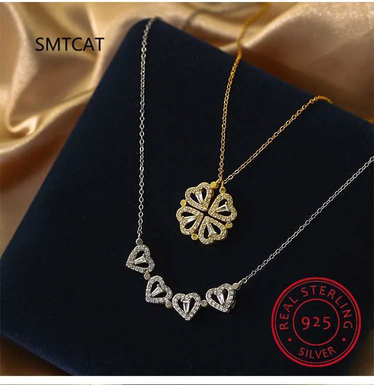 Sterling Silver Necklace Heart ShAPe Pendant Necklace For Women Hart Luxury Jewelry Sale Dropshipping M251211