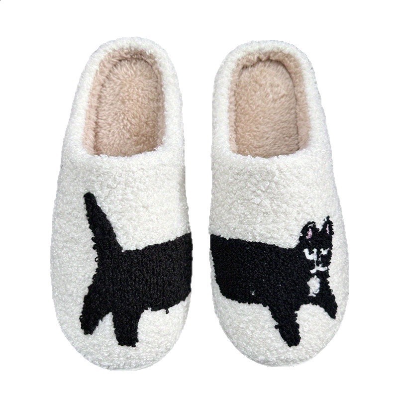 Xmas Dachshund Plush Slippers Fuzzy Dog Slippers Comfortable Closed Toe Slippers Cute Soft Furry Slipper Anti Slip for Men Women 251129