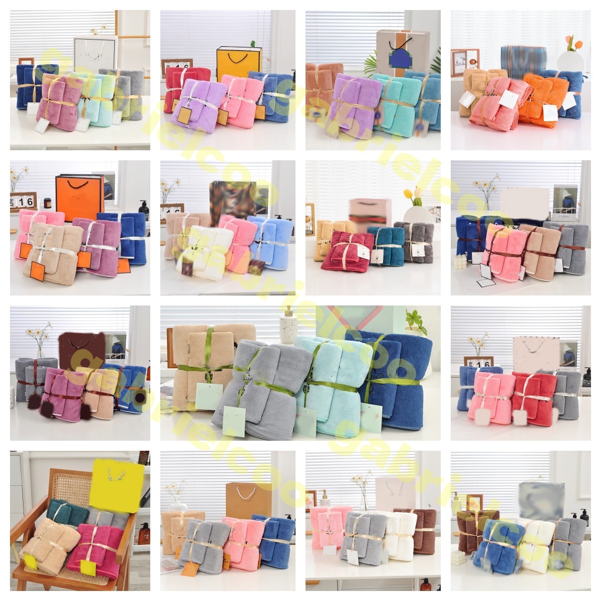 designer Premium 2-Piece Coral Fleece Bath Towel Set - Quick Dry, Ultra Absorbent for Home, Beach & Travel