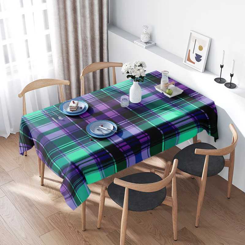 Luxury Plaid Tablecloth Multicolor Modern Design for Dining Room Decoration Quick Shipping Kitchen Dining H251211