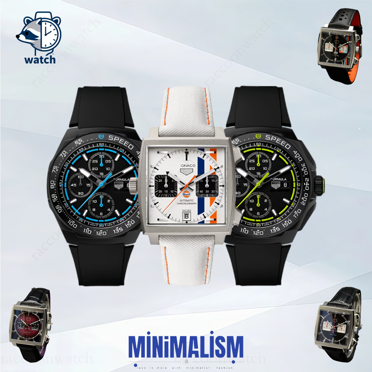 Tageres Hueuerily Watch Monaco chronomat Tagly Heues Watch F1 Mens Designer Superclone Watches Men Designer Womens Watches High Quality Quartz Battery Watch 46