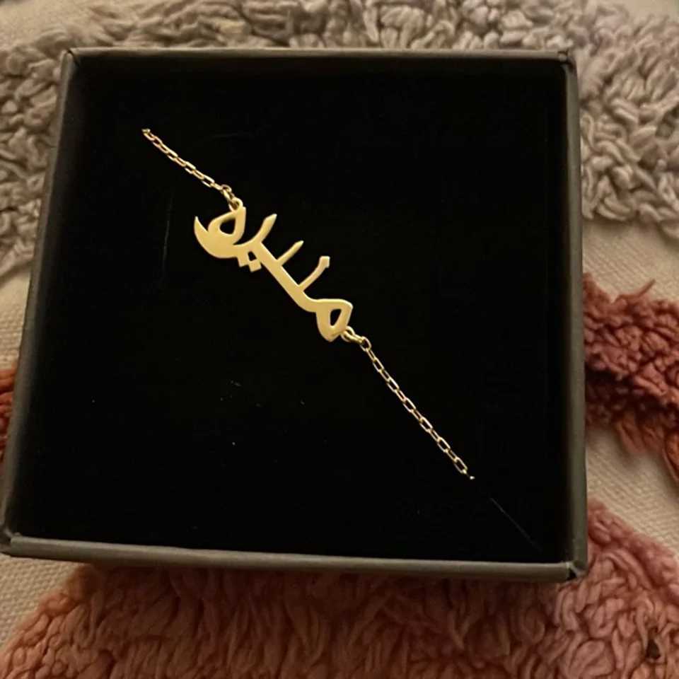 Customized Arabic Name Custom Necklaces for Women Personalized Stainless Steel Gold Chain Choker Islamic Necklace Jewelry Gift M251211