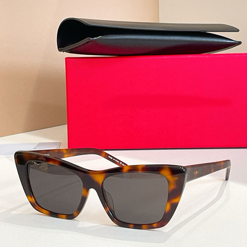 Classic Womens TORTOISESHELL CAT EYE SUNGLASSES SL276MICA Thick Square Acetate Frame Nylon Lenses Eyewear Fashionable Retro Style