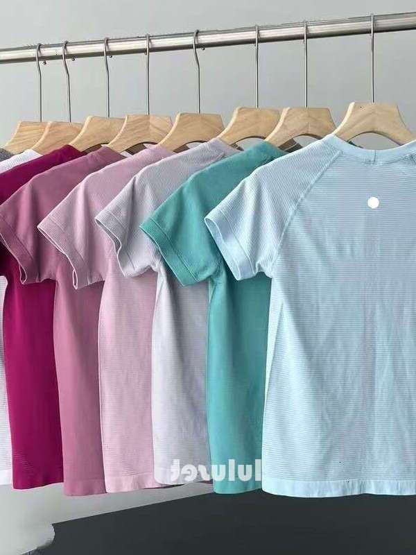 2026 Women Long luluity lemonive Sweatshirt Short Sleeve Crop luluity lemonive sets T Shirt Workout Sport luluity lemonive shirt Jogging Sportswear Yoga Outfit men