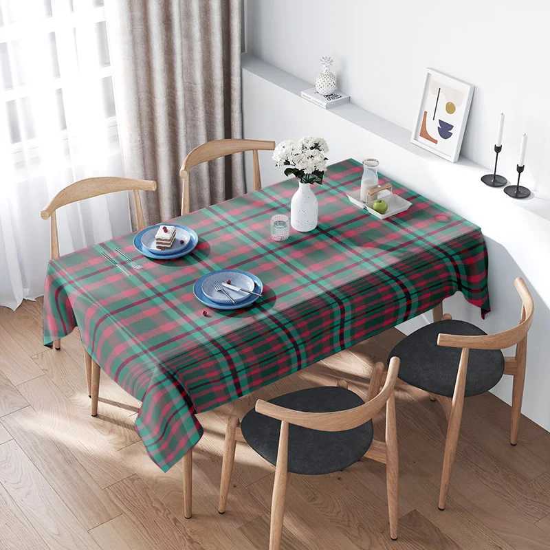 High Quty Plaid Tablecloth Perfect for Dining Room Decoration Red/Green Checkered Fabric 100 Cotton Machine Washable Medium H251211