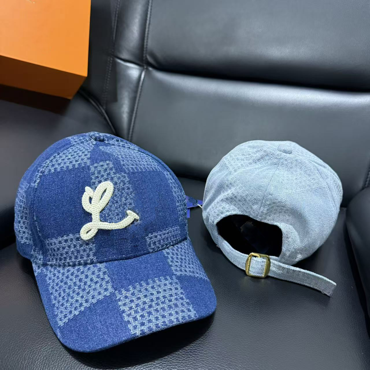 Design Baseball Hat Adjustable Checkered Patchwork Color Block Sun Protection Outdoor Activities