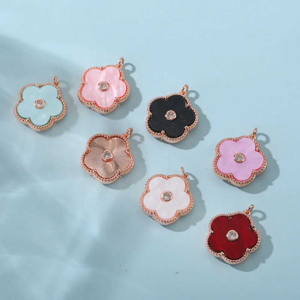 Women FashIon JeweIry FIve Ieaf FIower Pendant NeckIace GoId SIIver Rose GoId ZIrcon Sweet HIgh QuaIIty BrIde GIft M251211