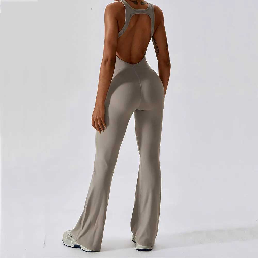 Solid Yoga Jumpsuit One Piece Outfit Fitness Bodysuit Workout Clothes for Women Sportwear Women Buttock lifting Set ActivewearT251211