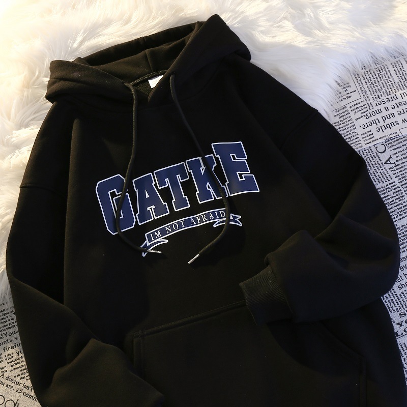 2025 New Arrival Men's Heavyweight Versatile Hoodie: Fleece-Lined & Thickened, Loose Oversized, Trendy Autumn/Winter Outerwear/Top