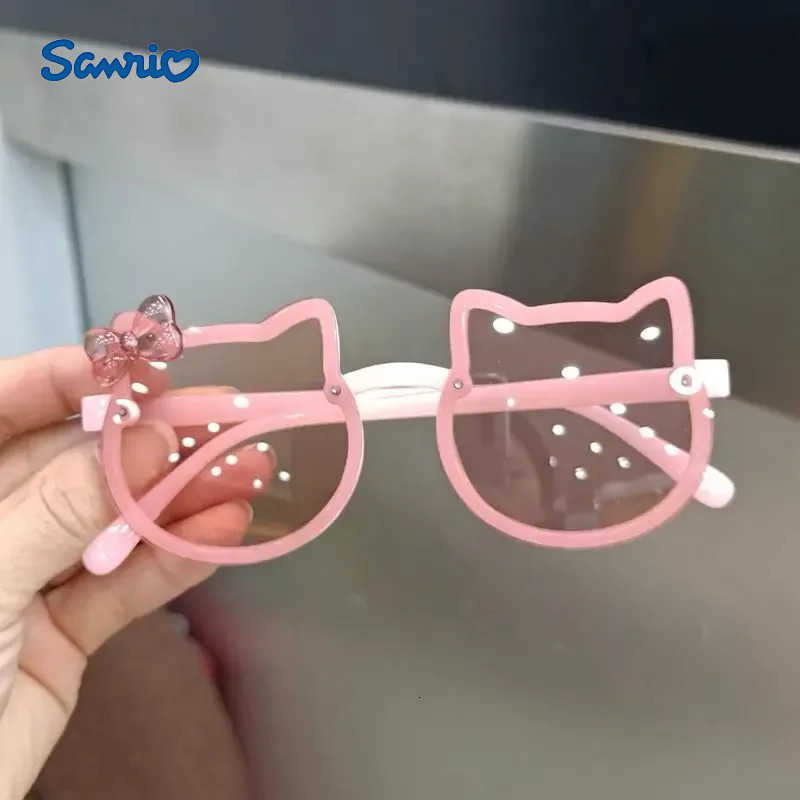 Sanrio Summer Children Cute Kitty Sunglasses Acrylic Bow Outdoor UV Protection Sun Glasses Baby Girls Classic Kids Boy UV400 Eyewear H2512111 - view 3