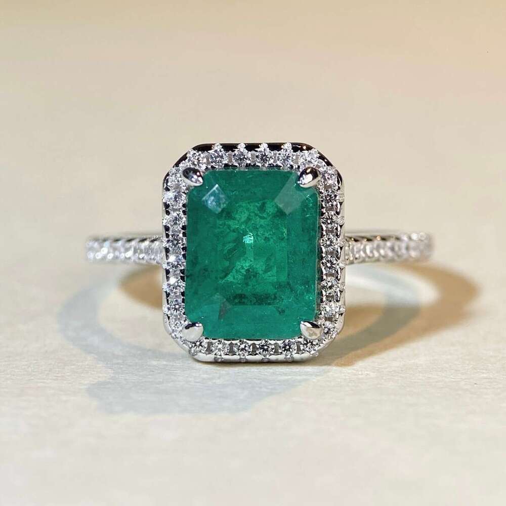 Vintage Boutique 2CT Radiant Diamond 10k white Solid Gold Moissanite Engagement Ring Wedding Bridal Jewelry