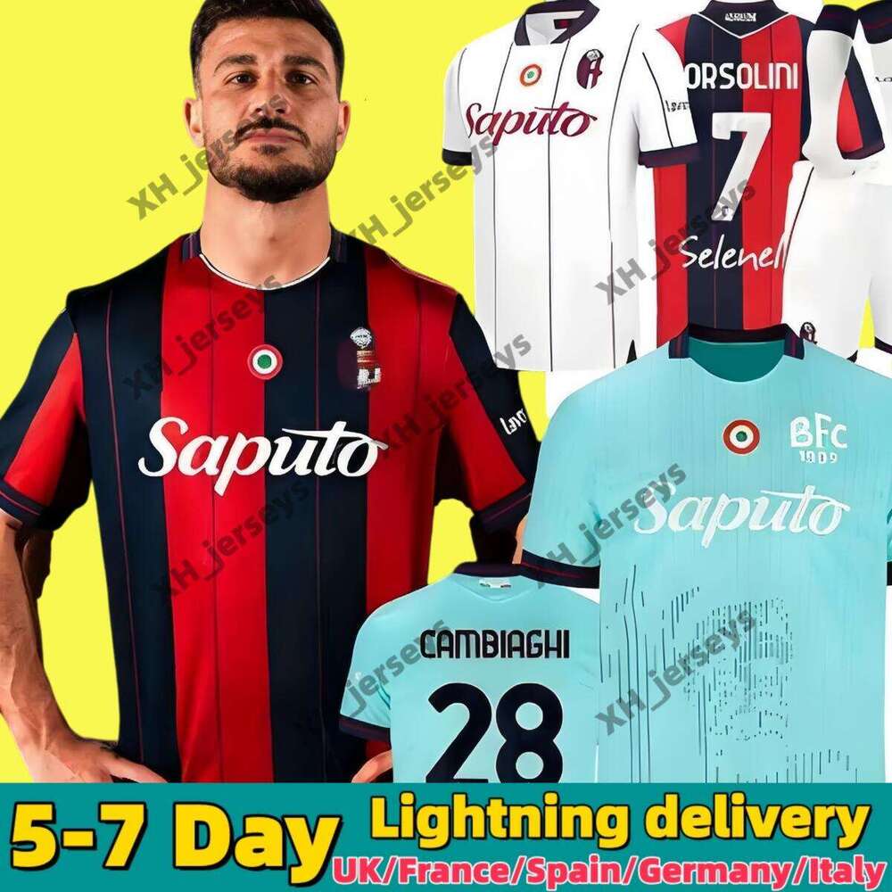 25/26 BoloGna Soccer Jerseys CAMBIAGHI NDOYE ORSOLINI CASTRO DALLINGA 2025 2026 AEBISCHER FREULER FERGUSON FABBIAN Men Kids Kit Sets football shirts