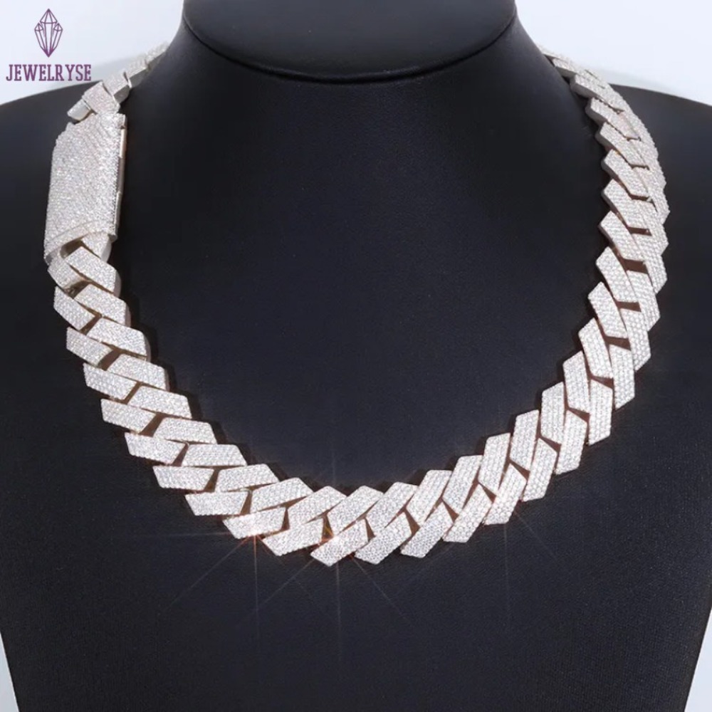 necklace moissanite chain designer jewelry necklace cuban link chain Iced Out Pass Diamond Tester vvs Moissanite Jewelry Necklace chains for men