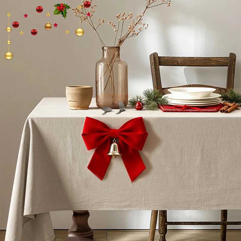 Christmas Plain Texture Tablecloth Suitable for Living Room Dining Room Party Home Decoration 1PC H251211