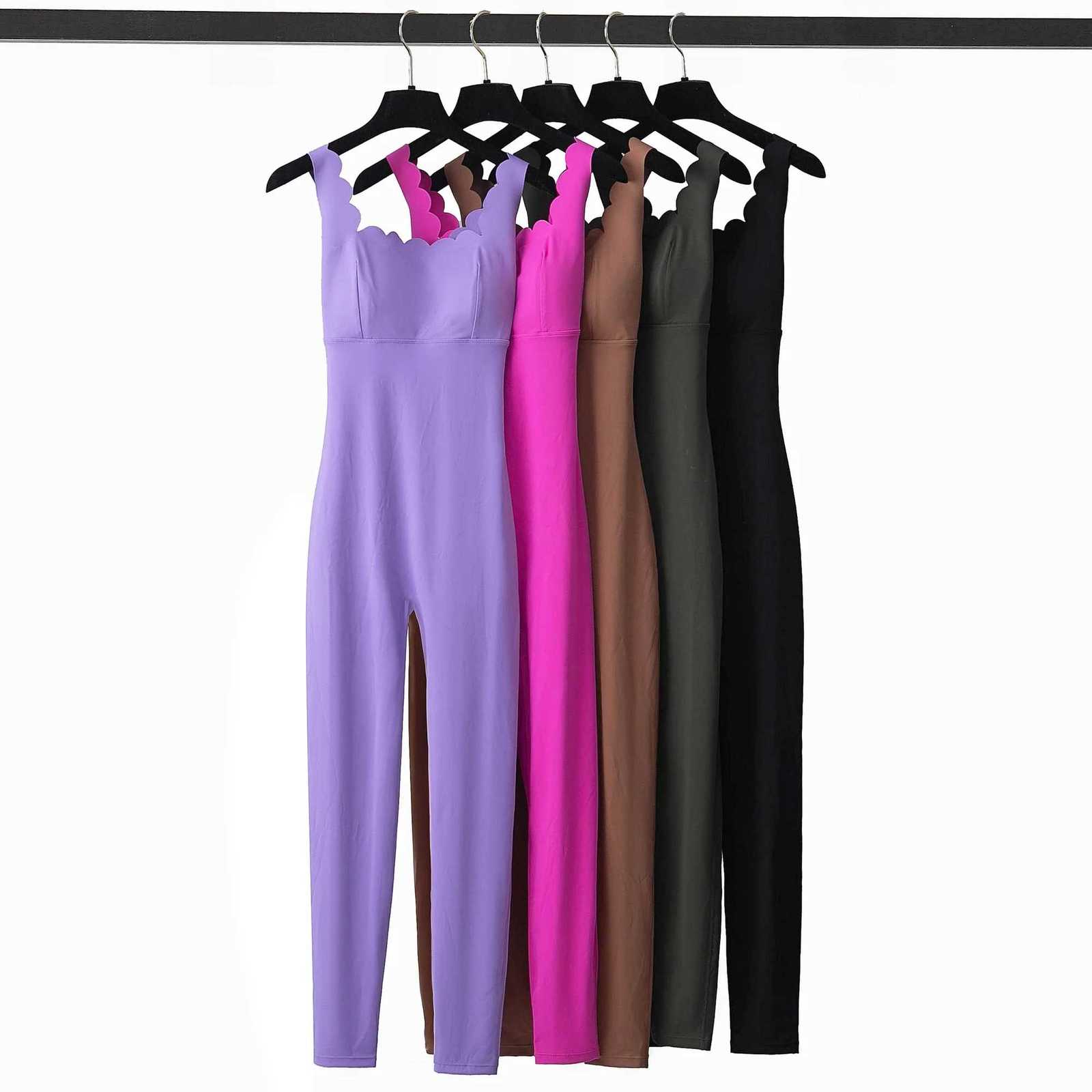 One-Piece Yoga Jumpsuit Women Gym Running Suit Super Soft Slim Fit Fitness Onesie Breathable High Stretch Workout Clothes TightsT251211