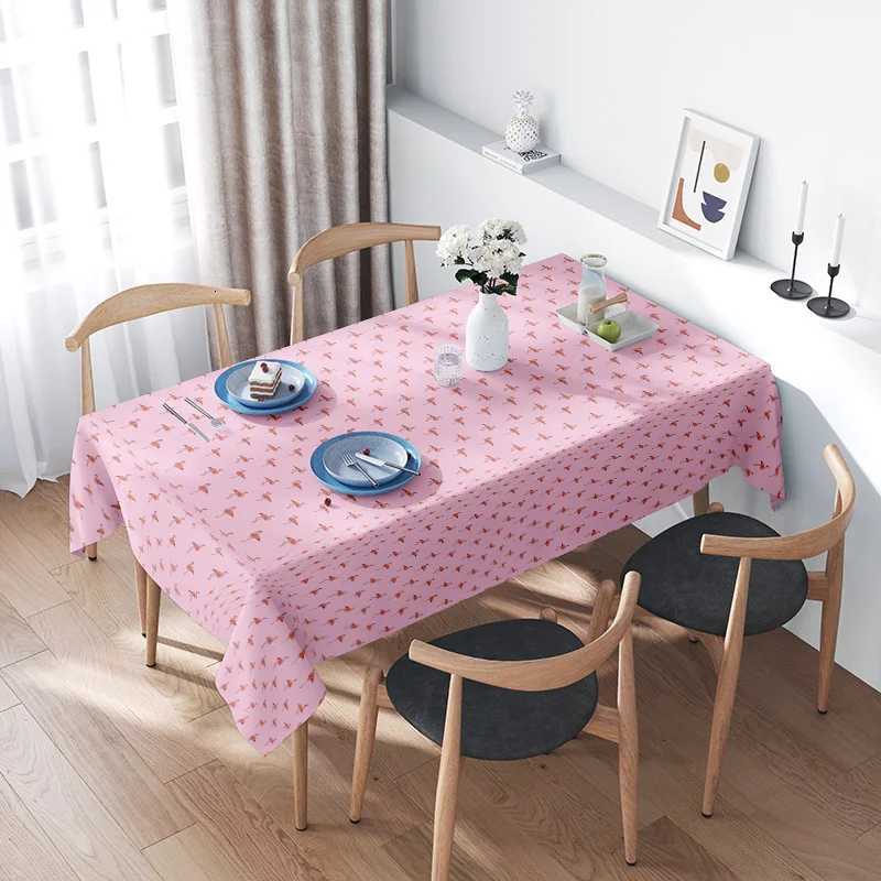 Waterproof Tablecloth Vintage Floral Dining Table Cover Washable Rectangle Table Linens Home Decor Kitchen Party Tableware H251211