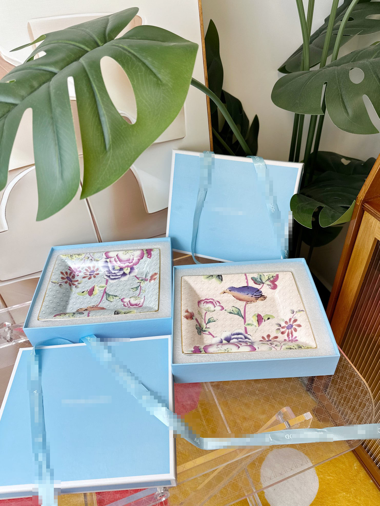 Elegant Bone China Jewelry Tray, Unique Design, Perfect Organizing Accessories, Ideal For Bedrooms, Events, Or Special Occasions 12545