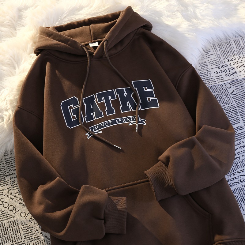 2025 New Arrival Men's Heavyweight Versatile Hoodie: Fleece-Lined & Thickened, Loose Oversized, Trendy Autumn/Winter Outerwear/Top