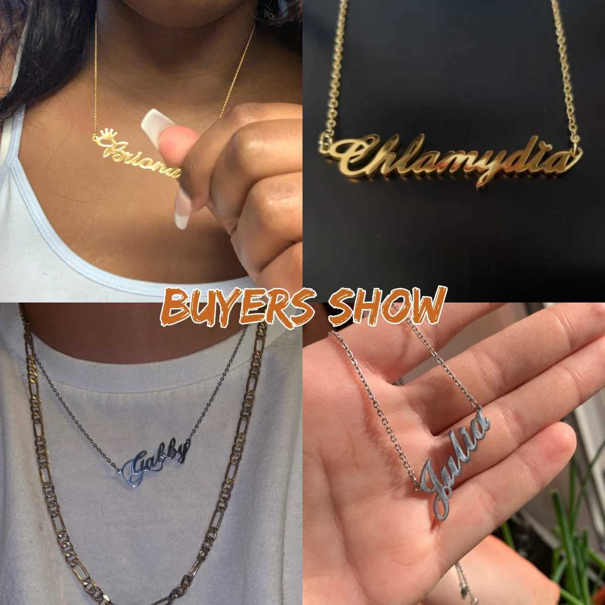 Sipuris Unique Custom Name Letter Pendant Necklace Personalized Heart Stainless Steel Necklaces For Women Jewelry Gifts 2022 M251211