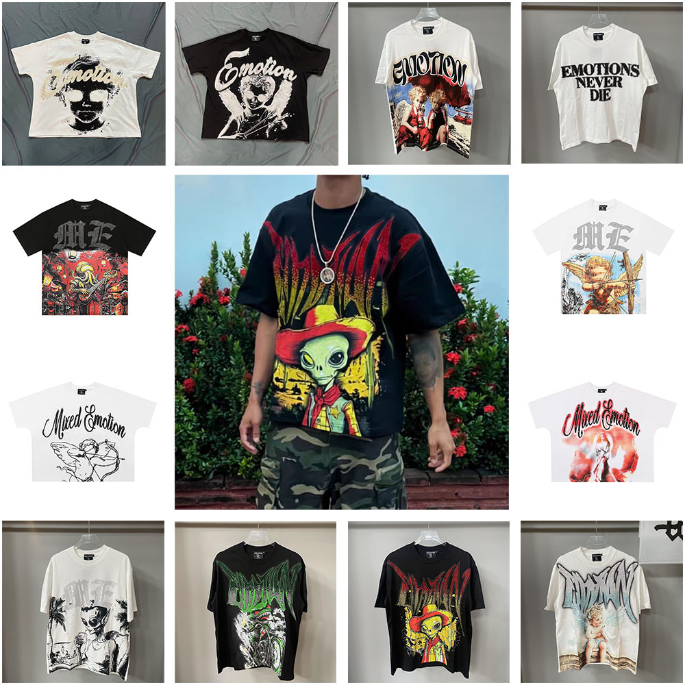 mixed emotion shirts Men's shirts shorts Water drill MIXEDEMOTION Hoodies Print Shirt Summer Breathe hoodies Men Women Casual T-shirt Tops