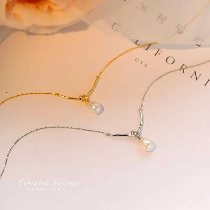 New Arrivals 925 Sterling Silver Pearl Necklaces Pendants For Women Hot Fashion sterling-silver-jewelry M251211