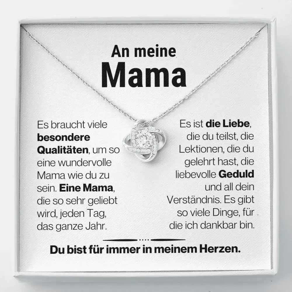 Liebesknoten Halskette fr Mama Germany To My Mom Gift Necklace Women 2023 Knot Heart Necklaces Christmas Day Gifts GM15 M251211