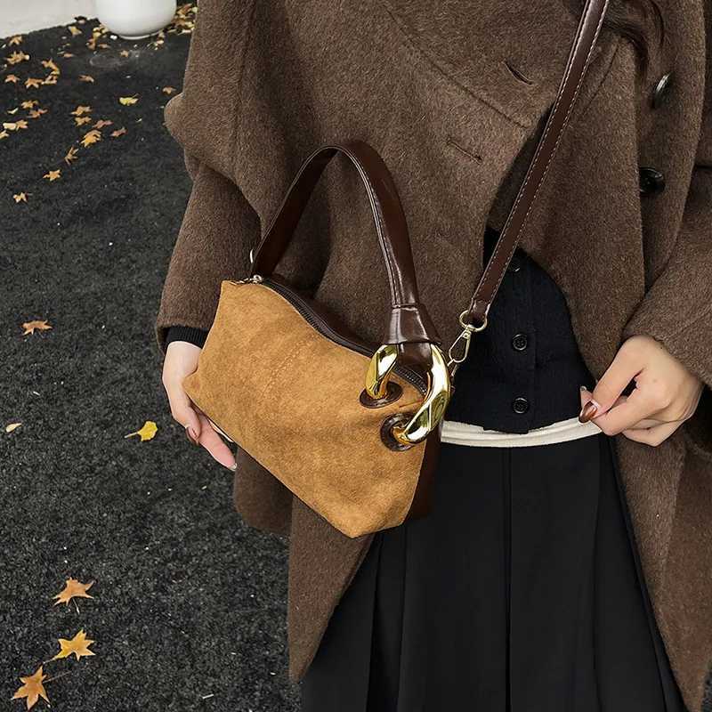 New Fi Maillard Simple Texture Crossbody Bag Wen Versatile Handle Bag Casual and Versatile low Bag High Quality Y251211