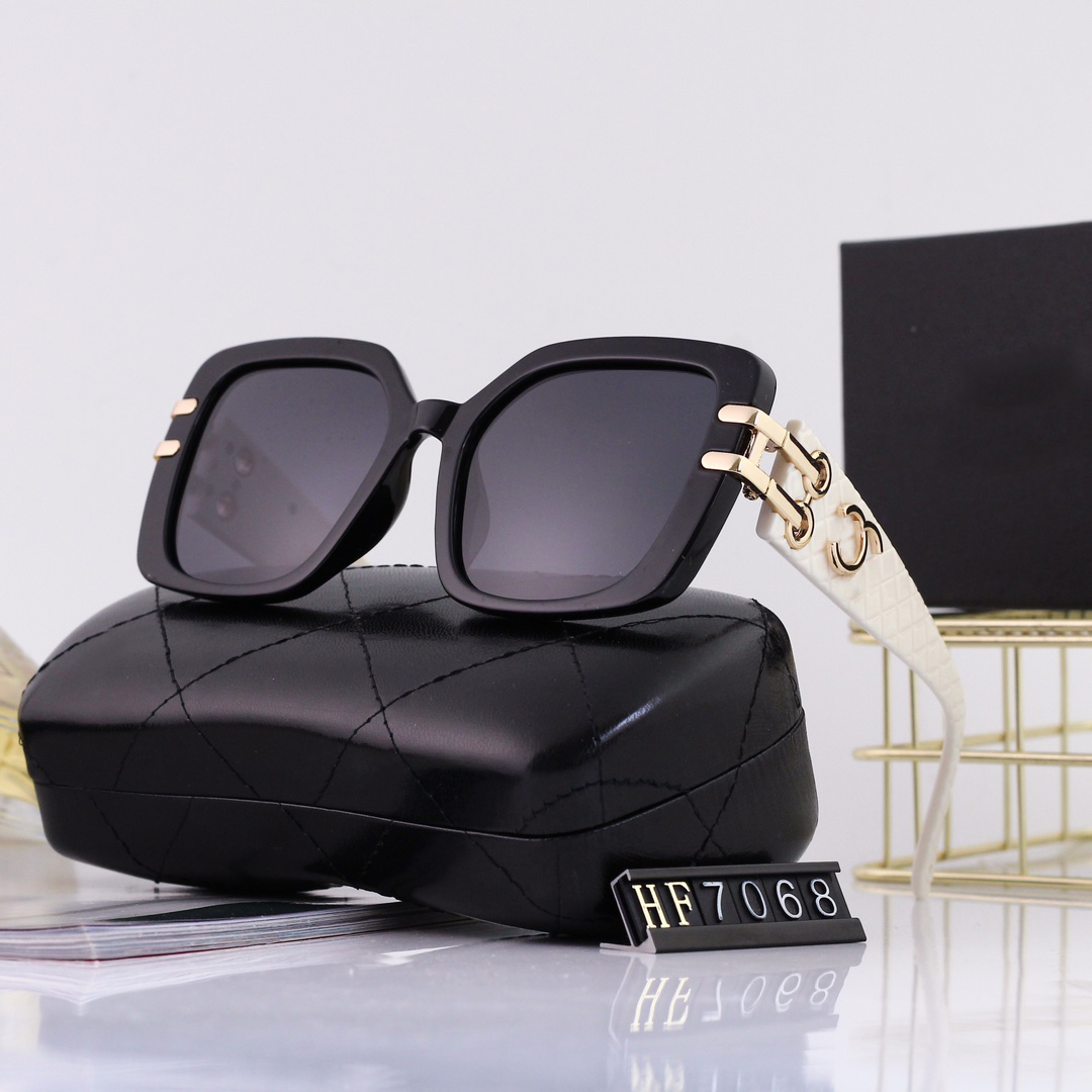 Luxury designer sunglasses Rectangle sunglasses Man Women Unisex Designer Goggle Beach Sun Glasses Retro Frame Design outdoors Appear thin sunglasses logo box