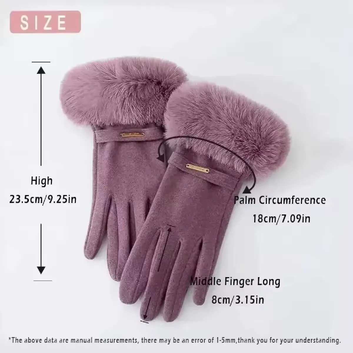 Winter Warm Wool Lined Gloves for Women with Thick Touch Screen Compatible Waterproof Gloves for Daily Use and Outdoor Travel Y251211