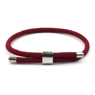 New Adjustable Colorful Milan Wire Stainless Steel Steel Bracelet Ship Anchor Style Male and Female Love Red Bracelet 250530