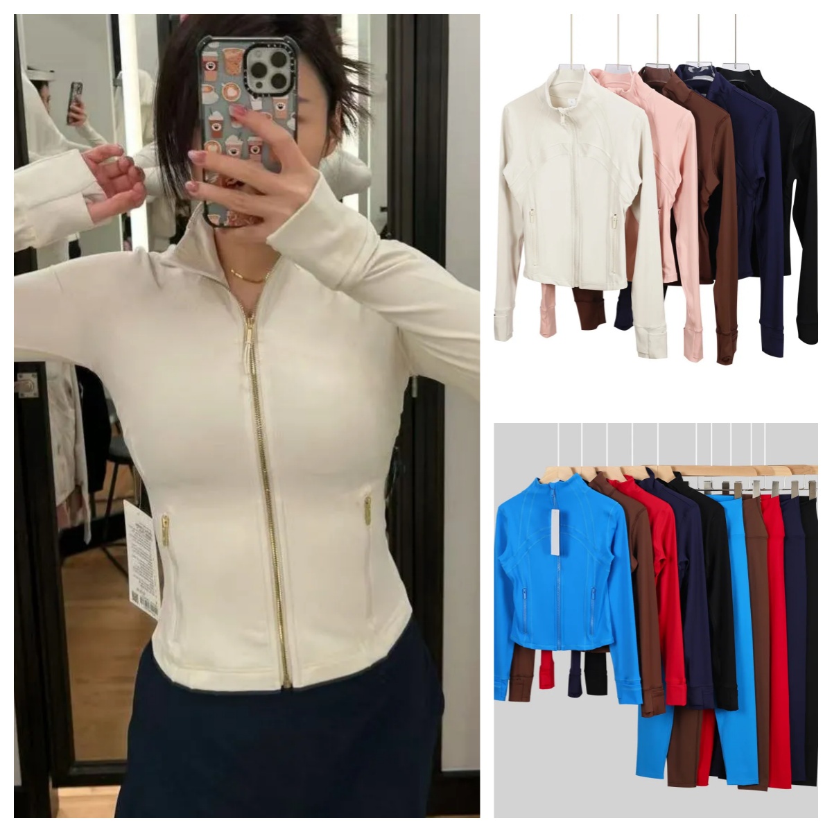 Women Yoga Two Piece Sets Short Jackets Fitness Leggings High Waist Sports Jackets Elastic Sportswear Gym Suits Workout Tracksuits