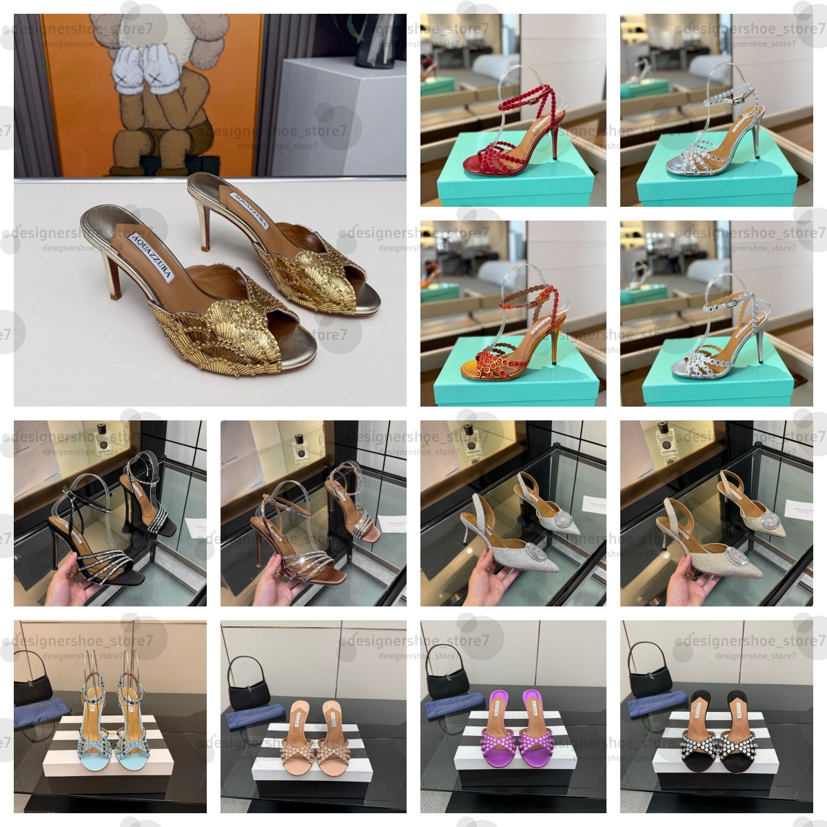 2026 Elegant Designer Aquazzurra Gatsby Sandals Shoe Spiral Wraps Strap Pumps Stiletto Heels Pointed Toe Lady Gladiator Sandalias Wedding Party Dress high heels 55