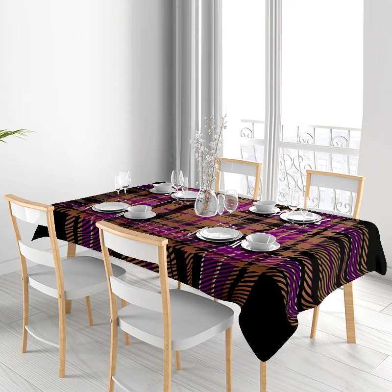 Modern Stylish Tablecloth with Unique African Print Perfect for Dining Tables in Homes Offices H251211