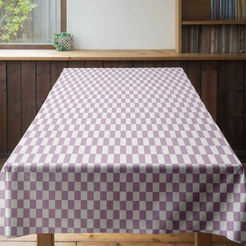 Tablecloth Checkerboard Pattern Kitchen Dining Table Cover Washable Modern Decorative Table Linens Home Decor H251211
