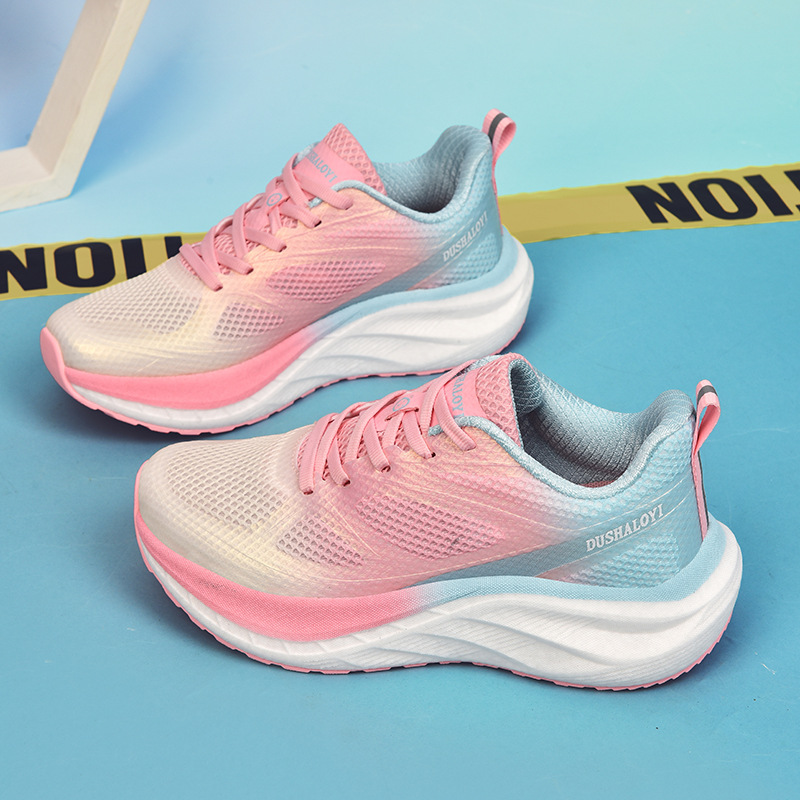 New Design Shoes Sports Running Shoes 2025 Summer New Breathable Couple Mesh Shoes Soft Sole Durable Cushioning Daily Versatile Casual Shoes free ship