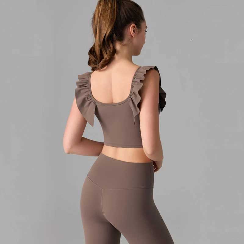 Two Pieces Fitness Yoga Set Women Solid Color Gym Suit Slim Fit Breathable Outdoor Running Sportswear Female Workout ClothesT251211