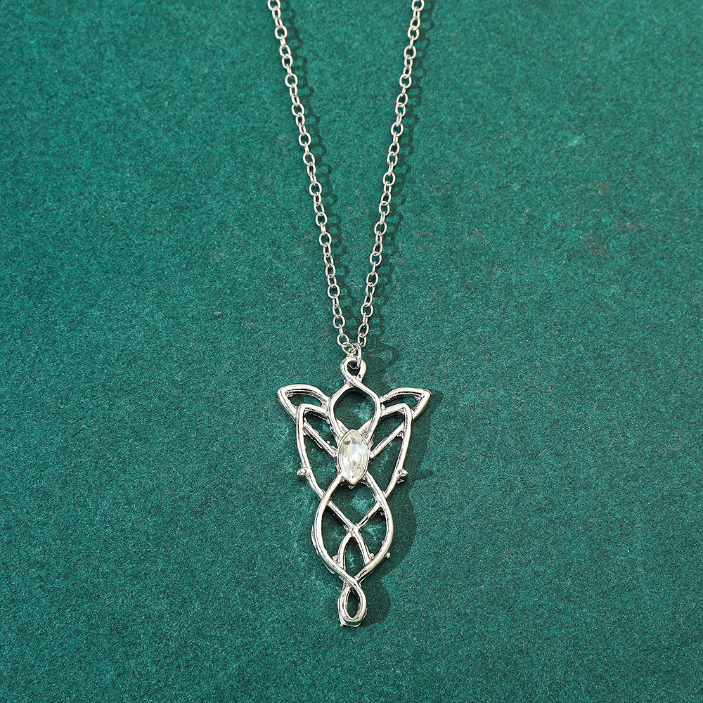 Lord Rings Necklace Elf Princess Arwen Twilight Star Pendant Necklaces for Women Choker Jewelry Gift251201 - view 6