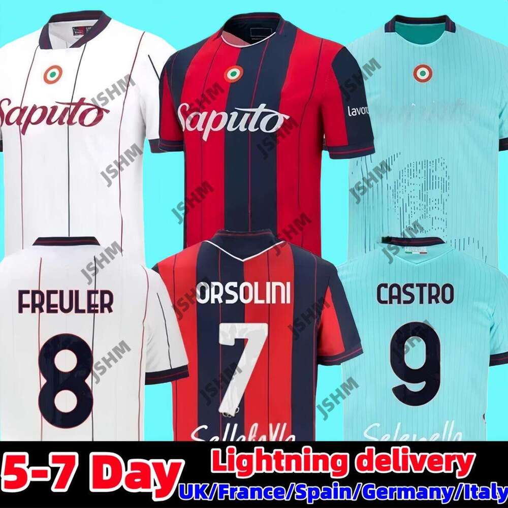 25/26 BoloGna Soccer Jerseys CAMBIAGHI NDOYE ORSOLINI CASTRO DALLINGA 2025 2026 AEBISCHER FREULER FERGUSON FABBIAN Men Kids Kit Sets football shirts