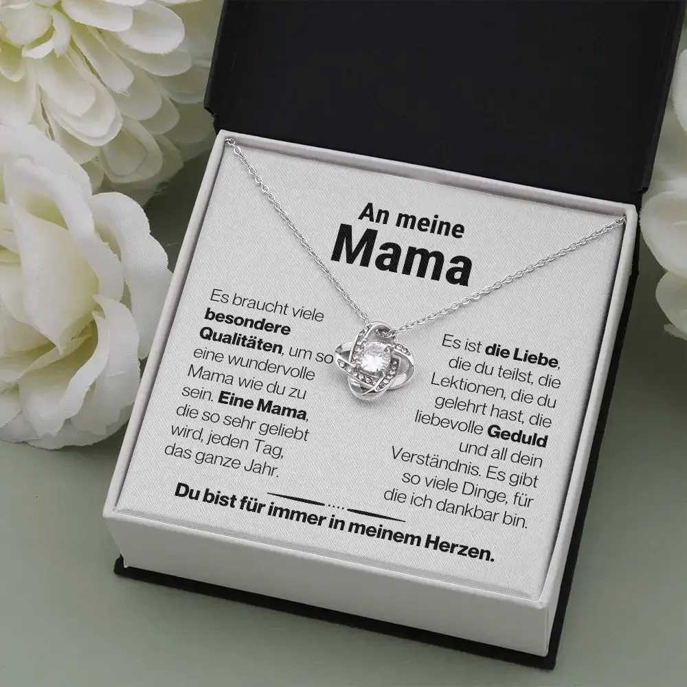 Liebesknoten Halskette fr Mama Germany To My Mom Gift Necklace Women 2023 Knot Heart Necklaces Christmas Day Gifts GM15 M251211