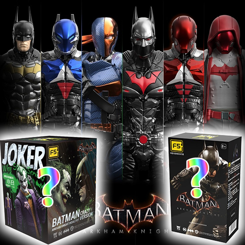 Blind Box Toy F5 DC Batman Arkham Knight Deathstroke 4inch Action Figure Wholesale - 7 Styles Assembled Collectible Model Kit Bulk Stock for Resellers