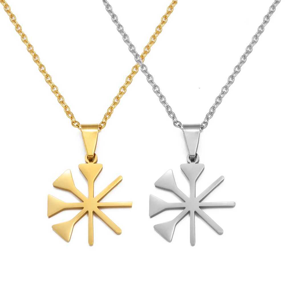 Anniyo Yezidi Lalish Peacock Pendant Necklaces stainless steel Yazidis Jewelry 001562 M251211