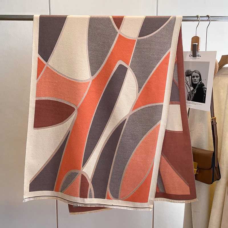 Winter Womens Scarf Luxury Design Double sided Cashmere Feel Scarf Warm Scarf Shawl Y251211